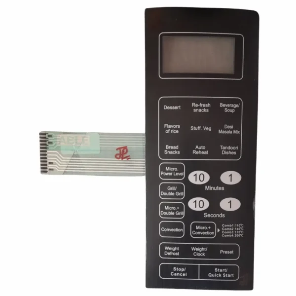 25DGSC1 Microwave Oven Membrane Keypad Compatible with IFB 25DGSC1 Microwave Oven