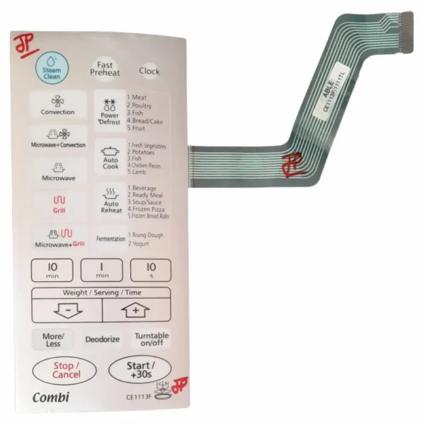 Membrane Touch Keypad for Samsung Microwave CE1113F/1111TL