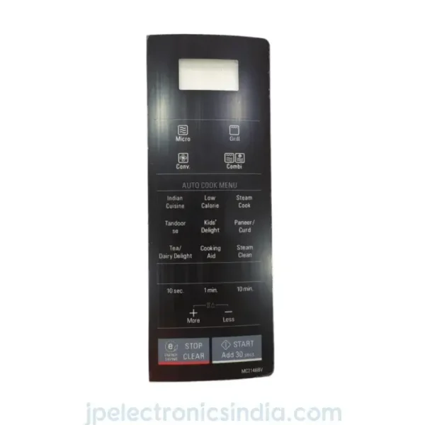 MC2146BV Microwave Oven Membrane Touch Keypad (Black)