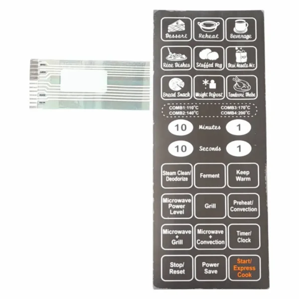 20BC4 (Steam) Microwave Oven Membrane Keypad Compatible with IFB